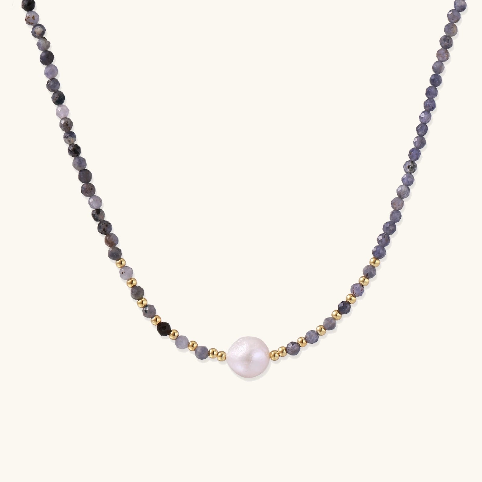 Twilight Pearl Iolite Necklace